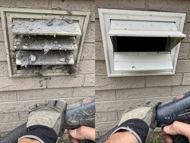 Professional dryer exhaust vent cleaning by Swansea Dryer Vent Cleaning in Swansea