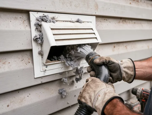 Professional dryer vent cleaning by Swansea Dryer Vent Cleaning in Swansea