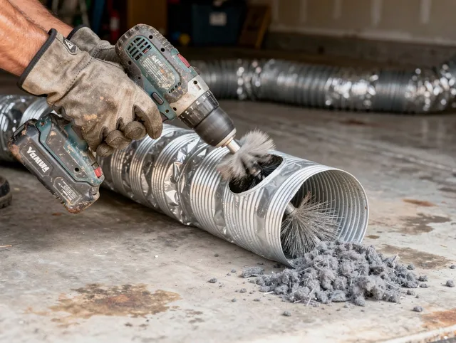 Professional duct cleaning by Swansea Dryer Vent Cleaning in Swansea
