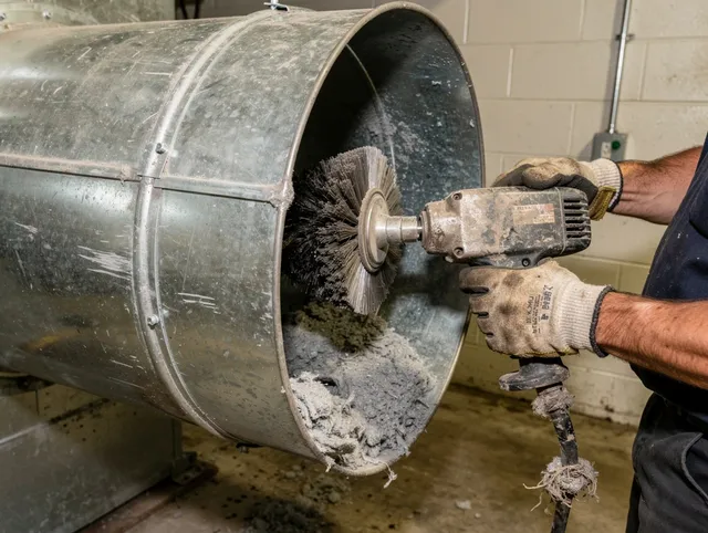 Industrial-grade dryer vent cleaning by Swansea Dryer Vent Cleaning in Swansea